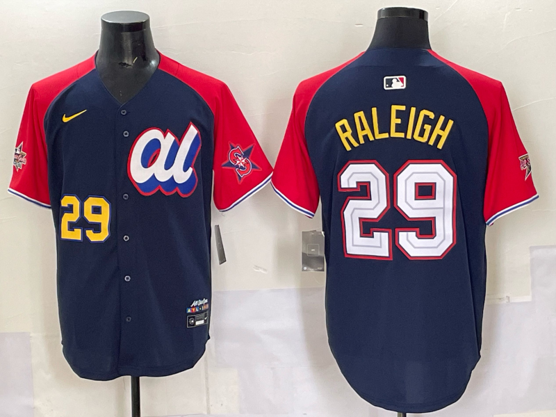 Men Seattle Mariners #29 Raleigh Blue MLB  All star Nike 2025 Jersey style 0016
